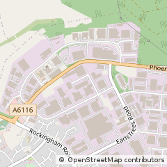 Map of Corby, Northamptonshire