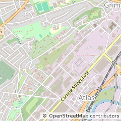 Map of South Yorkshire