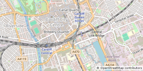 Map of Cardiff