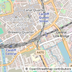 Map of Cardiff