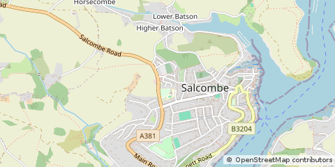 Map of Salcombe
