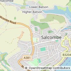 Map of Salcombe