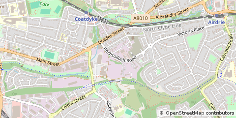 Map of North Lanarkshire