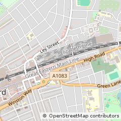 Map of Ilford, Essex