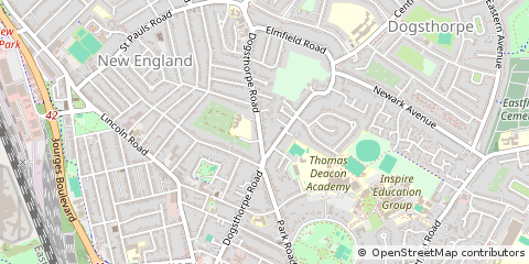 Map of Peterborough