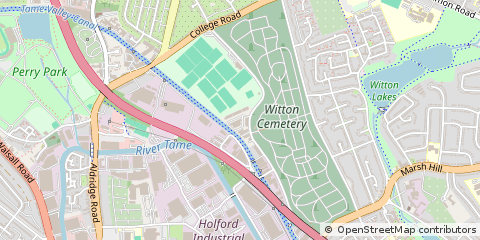 Map of Moor Lane, Witton, Birmingham.