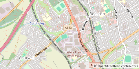 Map of Leeds, West Yorkshire