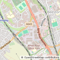 Map of Leeds, West Yorkshire