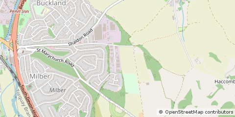 Map of Newton Abbott, Devon