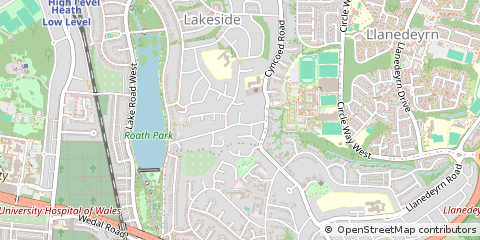 Map of Cardiff
