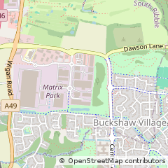 Map of Chorley, Lancashire
