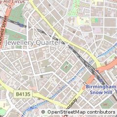Map of Birmingham, West Midlands