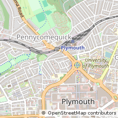 Map of Plymouth, Devon