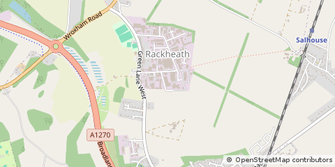 Map of Norwich, Norfolk