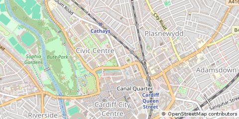 Map of Cardiff