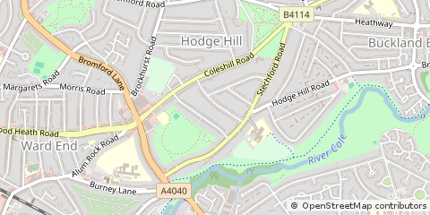 Map of Birmingham