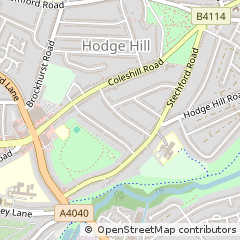 Map of Birmingham