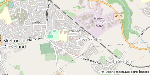 Map of Saltburn-by-the-SEA, Cleveland
