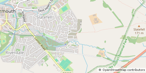 Map of Cockermouth, Cumbria