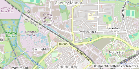 Map of Swindon