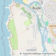 Map of Bude, Cornwall