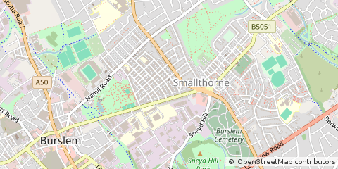 Map of Stoke-on-Trent