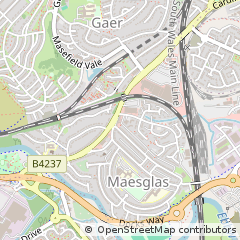 Map of Newport, Gwent