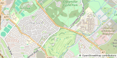 Map of Edinburgh, Midlothian