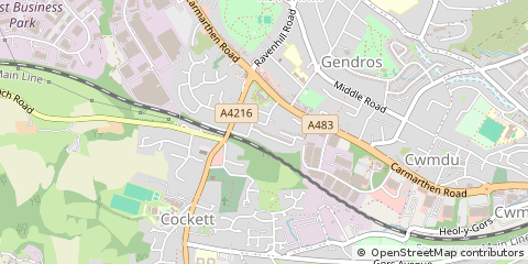 Map of Swansea