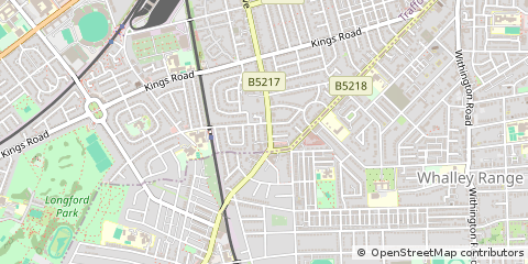Map of Manchester, Lancashire