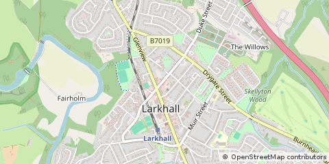 Map of Lanarkshire
