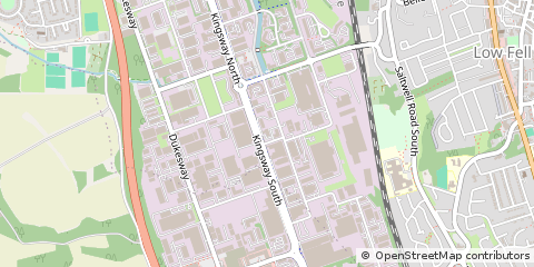 Map of Gateshead