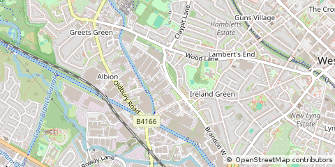 Map of West Bromwich