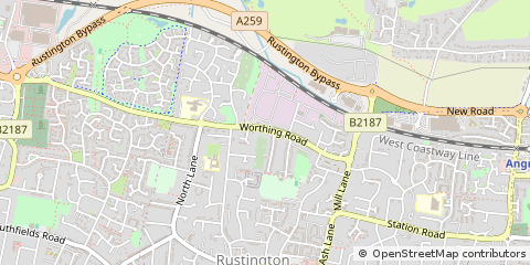 Map of West Sussex
