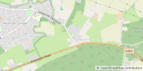 Map of Amersham, Buckinghamshire