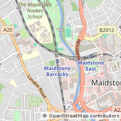 Map of Maidstone, Kent