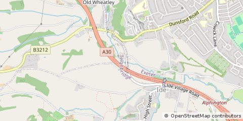 Map of Exeter, Devon