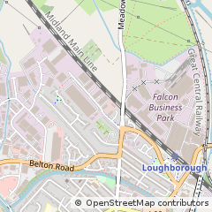Map of Loughborough, Leicestershire