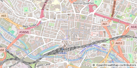 Map of Leeds, West Yorkshire