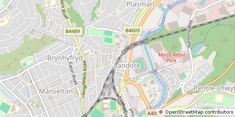 Map of Swansea