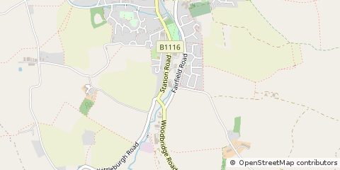Map of Framlingham, Suffolk