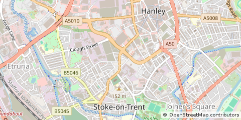 Map of Stoke on Trent