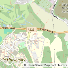 Map of Keele, Staffordshire
