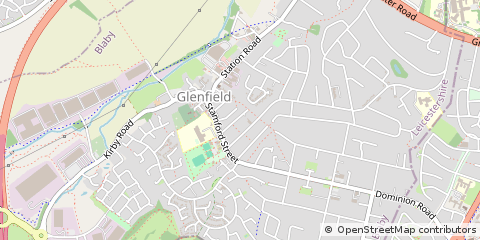 Map of Leicester, Leicestershire