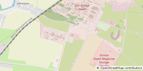 Map of Porton Down, Wiltshire