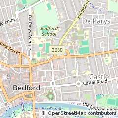 Map of Bedford, Bedfordshire