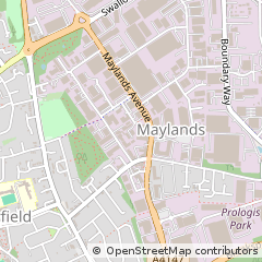Map of Hemel Hempstead, Hertfordshire
