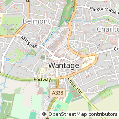 Map of Wantage, Oxfordshire
