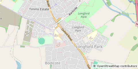 Map of Banbury, Oxfordshire