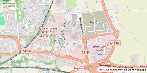 Map of Norwich, Norfolk